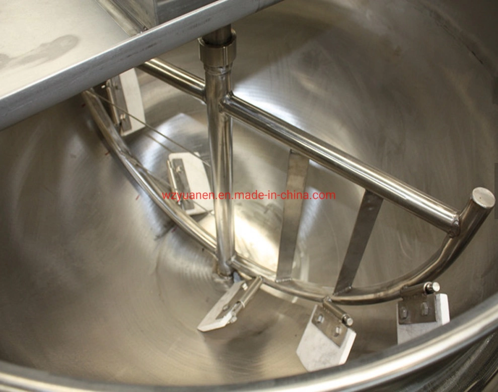 Top Quality Food Mixer Heated/Steam Jacketed Kettle/Industrial Cooking Pots with Mixer