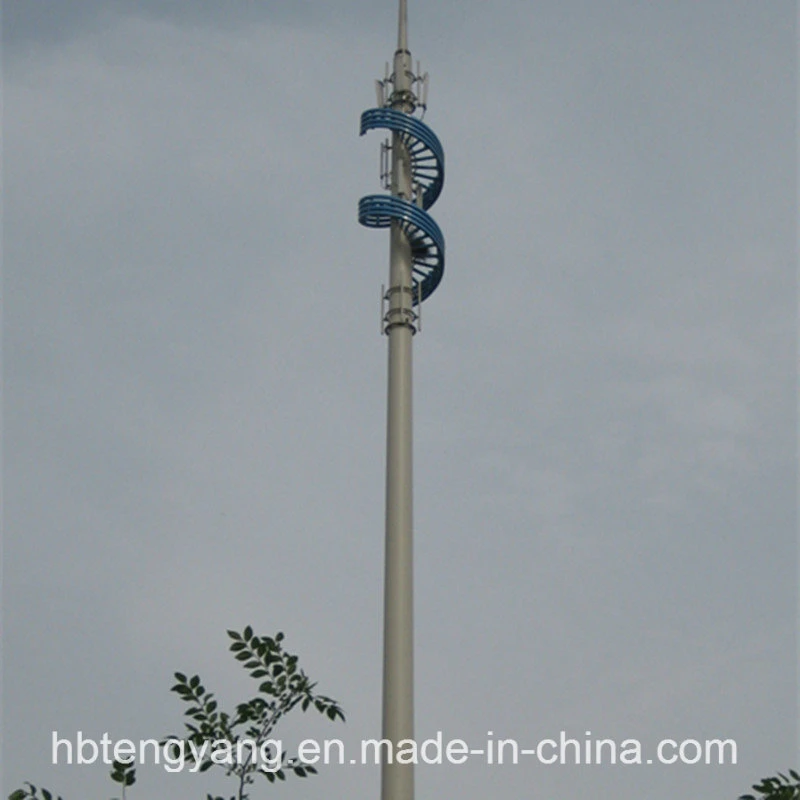 Tubo de acero galvanizado en caliente de la comunicación de la Torre de señal