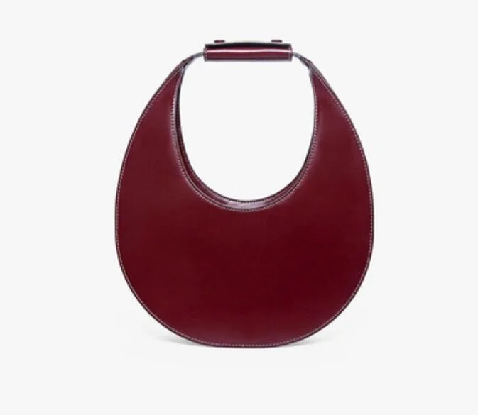 Newest Design Woman High quality/High cost performance Half Moon Shape PU Handbag