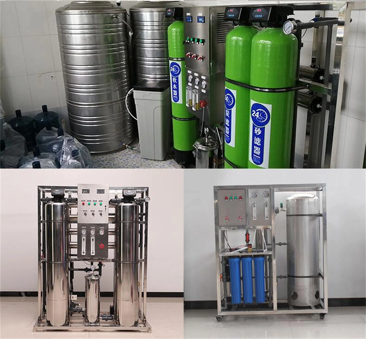 Cosmetic Production RO Water Treatment Plant Reverse Osmosis Filter with EDI System Auto Operation Cosmetic Supplier 4040 4080 500lph RO Reverse Osmosis Water