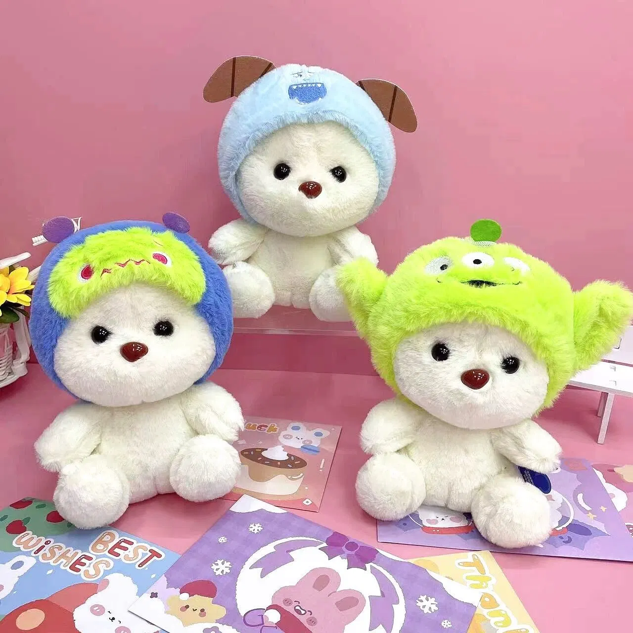 Ruunjoy Bear Plush Toy Cute Stuffed Animal Doll Birthday Lovely Toy for Adults Children Doll