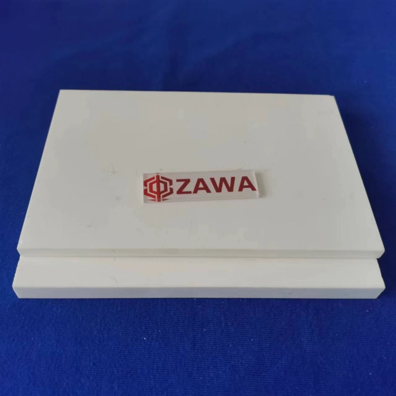 White Insulated Rectangular Ceramic Plate with 95 Alumina Ceramic Lining