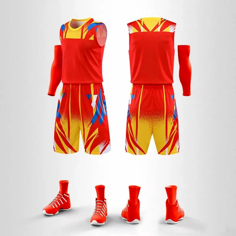 Fashion Colorful Sublimation DIY Custom Patterned Basketball Wear