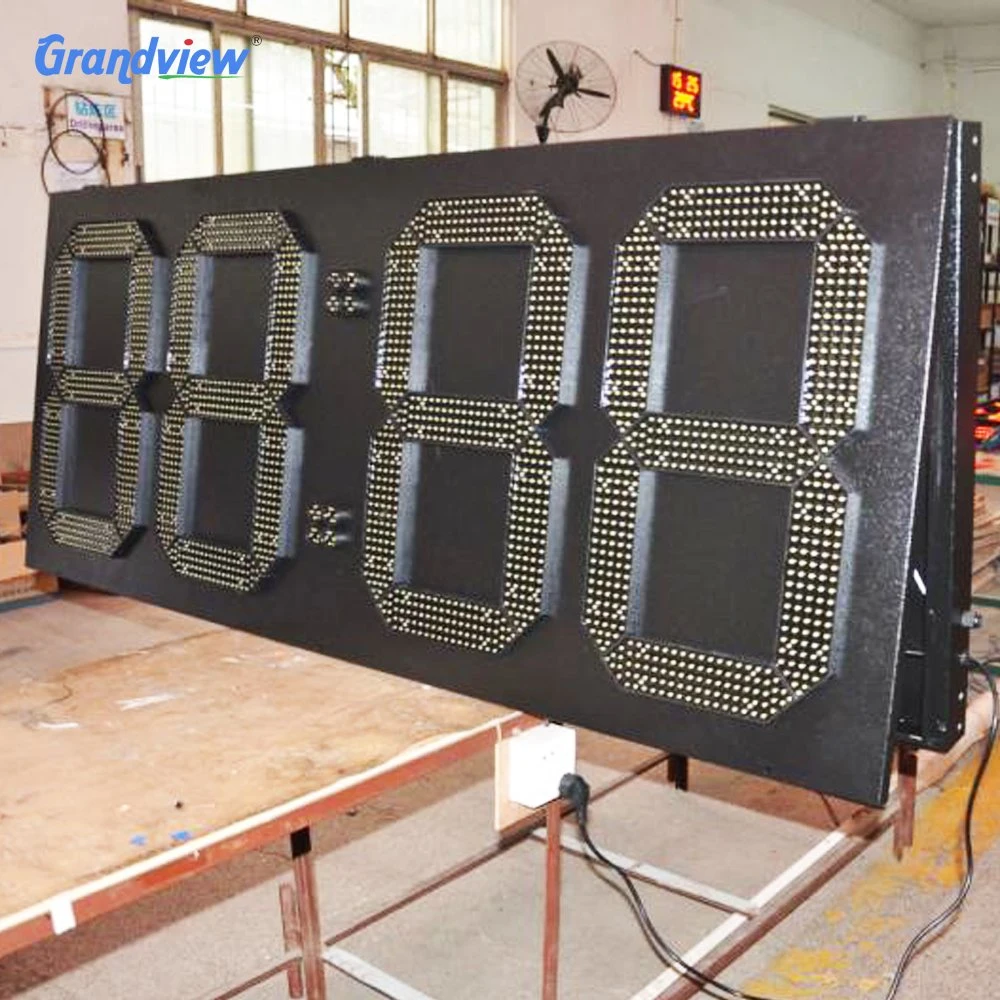 Gas Fuel Price Sign 7 Segment Large LED Digits Sign Board Price with Clip 88.88 Gas Price LED Display