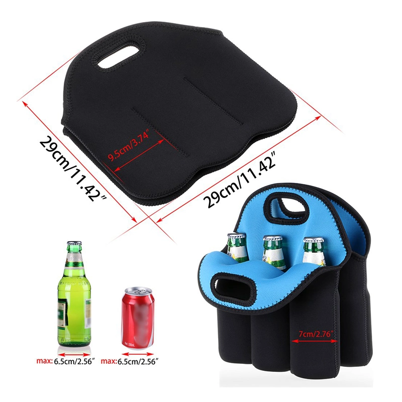 Personalizar el neopreno de promoción de la botella de vino, Bolsa Grande Bolsa de viaje Mochila Bolsa de radiador de refrigeración de hielo aislados