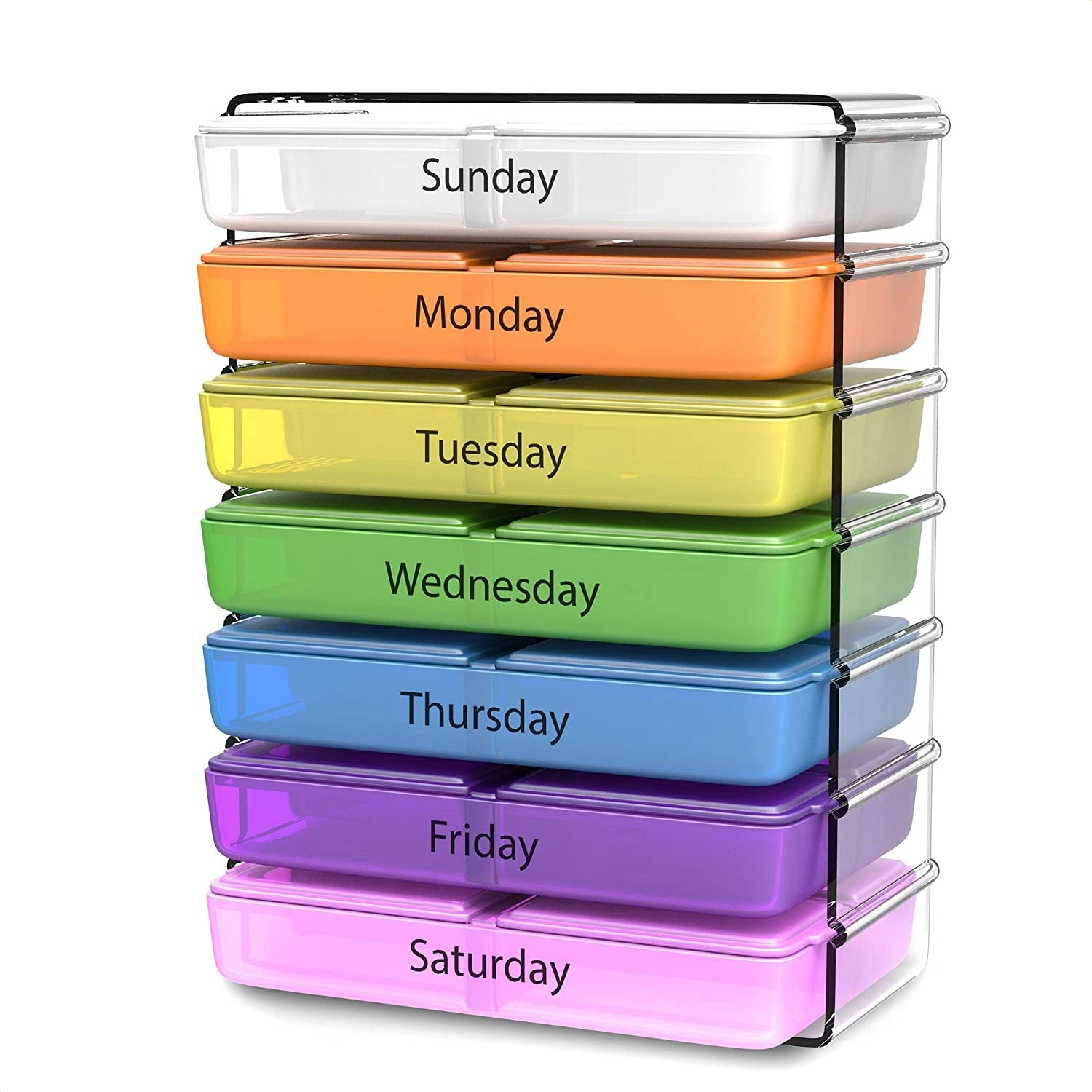 Travel Daily Weekly Prescription Vitamin Organizer