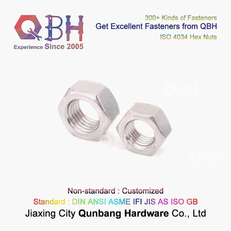 Qbh ISO4034 M5-M64 Stainless Steel SS304/SS316 SUS304/SUS316 ISO 4034 Hex Nut Motorcycle Components