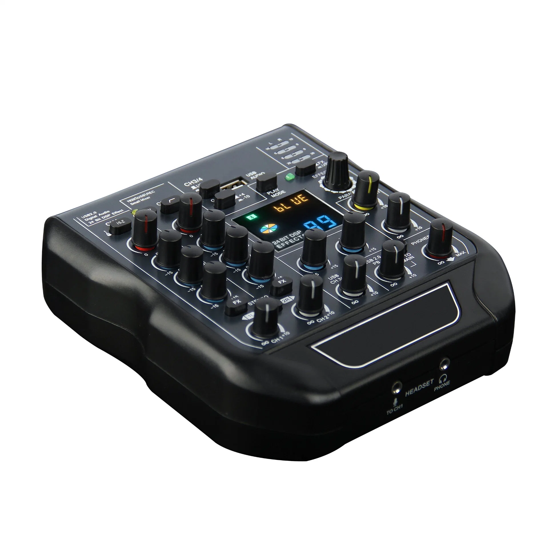 Sound Card Home Music Production Mini Audio Mixer Phone Live Stream Music Player