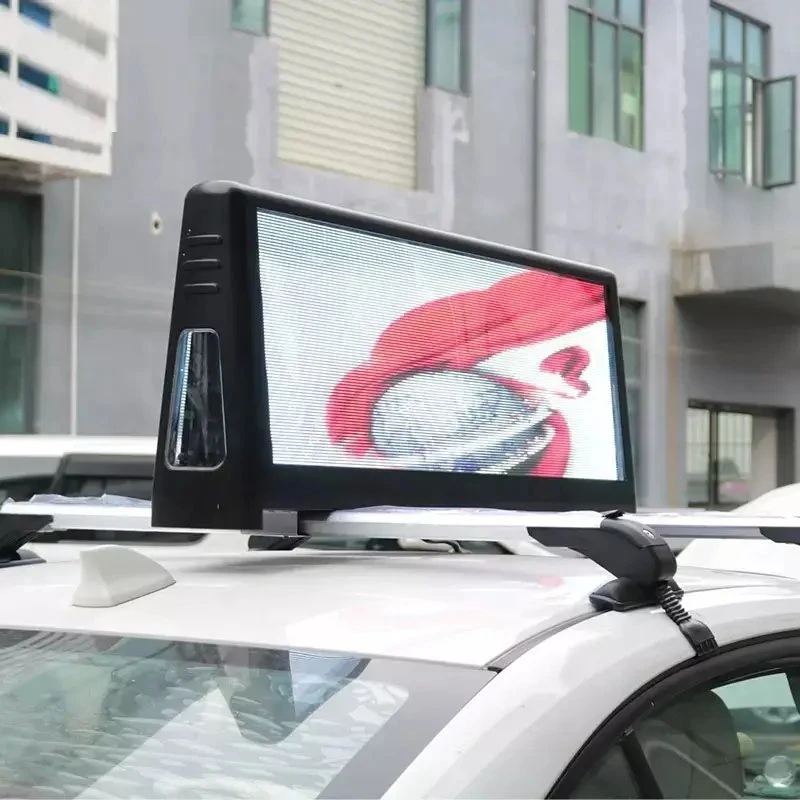 Ready Stock P3.076 3G 4G WiFi Car Top Advertising Taxi Roof LED Display Screen