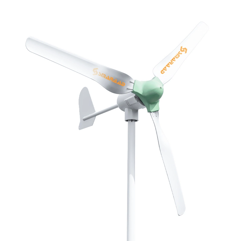 Smaraad Wind Power Home Use High Efficiency 600W 800W 1000W 1500W 24V 48V 96V Generator Horizontal Wind Turbine