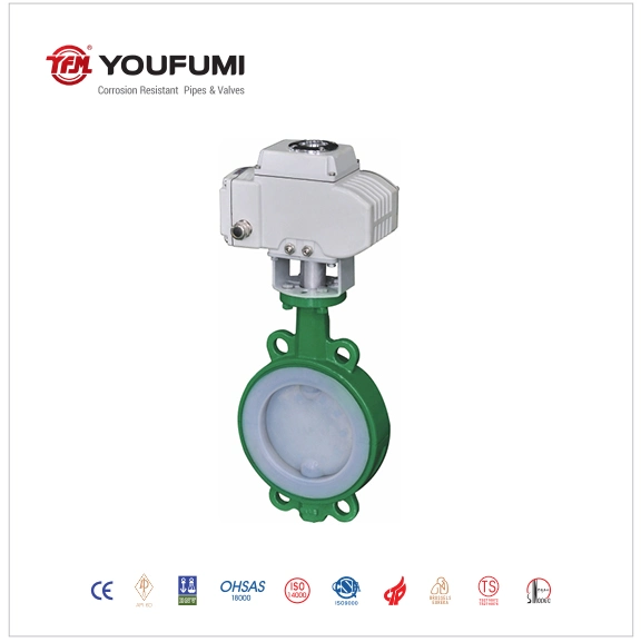 PTFE Full Flined Butterfly Valve for Power Plant