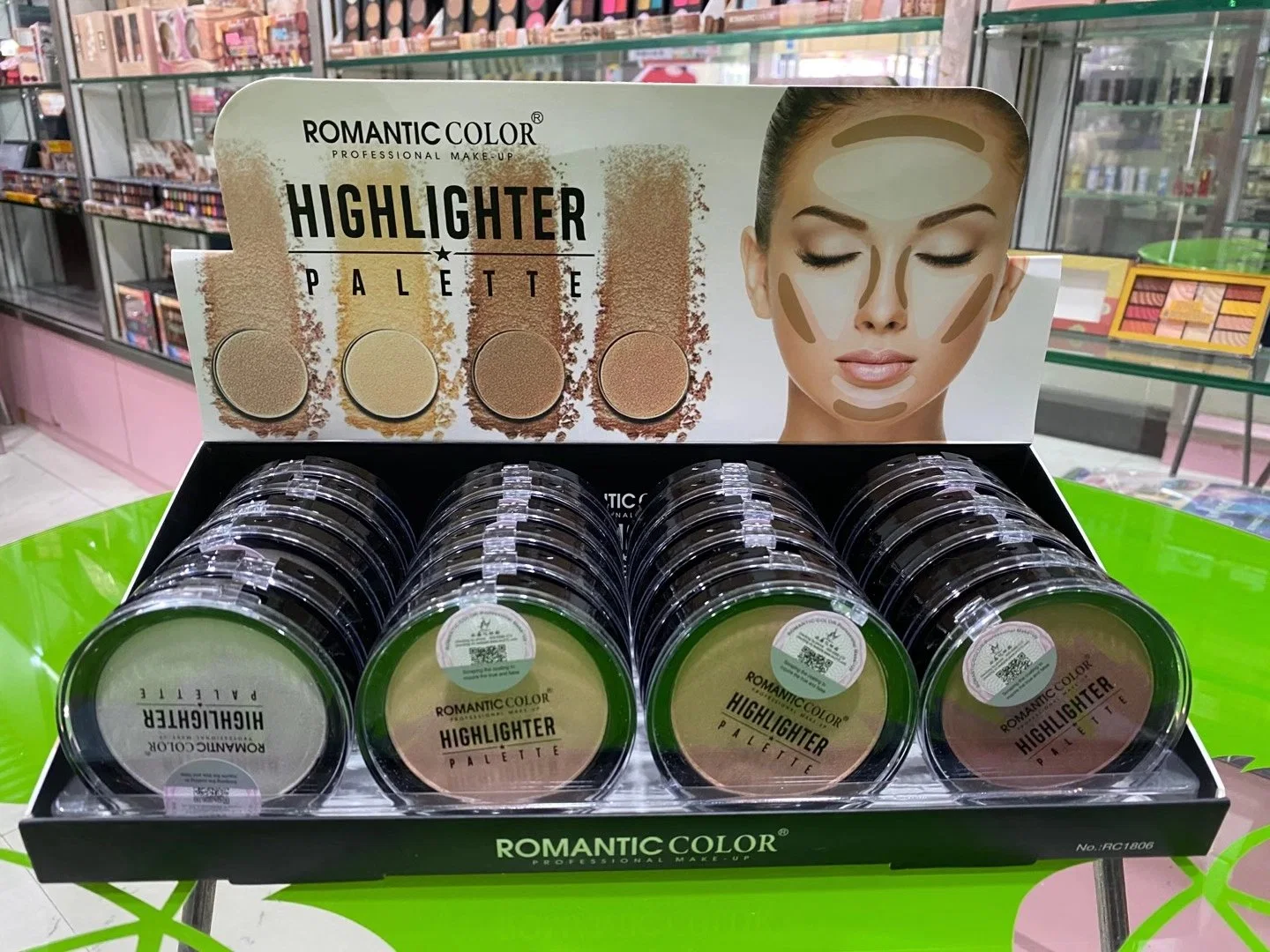 Custom Private Label 5 Colors Shading Powder Palette Makeup 3D Face Makeup Highlighter Powder Have Stock