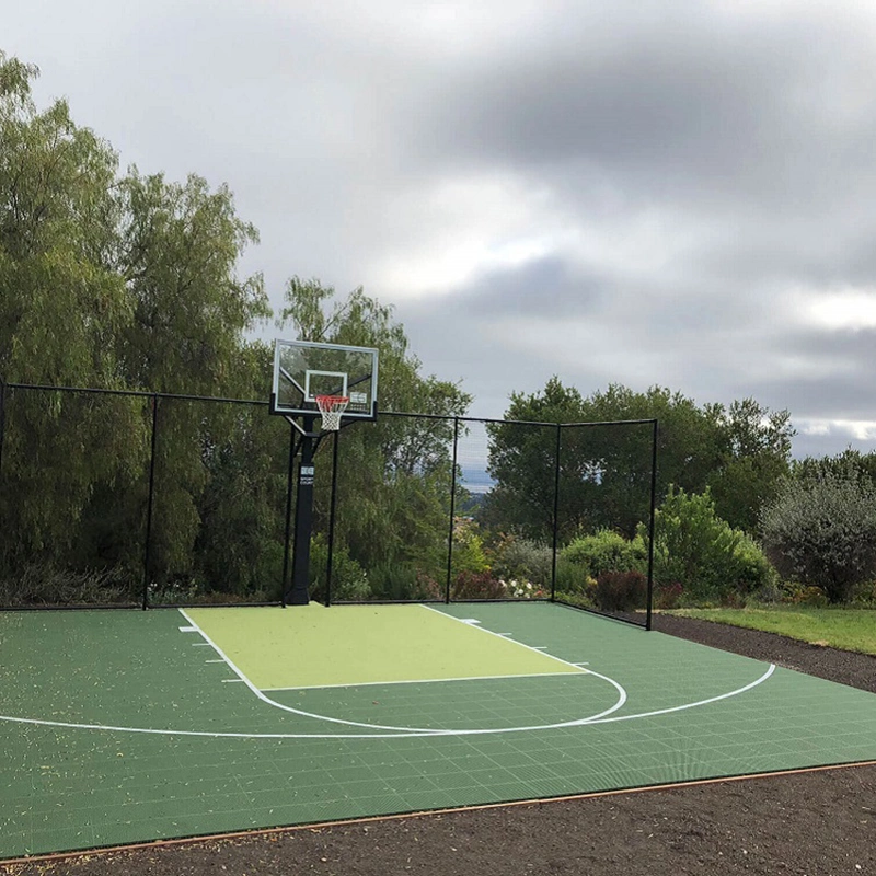 Free Sample interverrouillage surfaces de terrain de sport synthétique basket-ball extérieur Matériau du tapis de sol