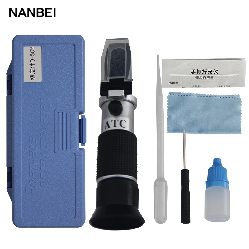 Portable Hand Held Index Testing Salinity Brix Refractometer