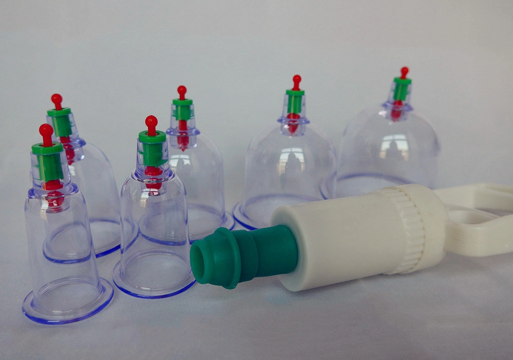 Chinese Plastic Acupuncture Vacuum Massage Cupping Set 18 Cups