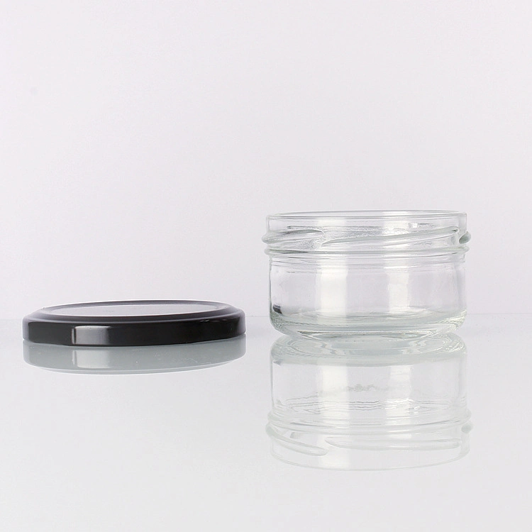 En Stock Jam de vidrio Jar 80ml 100ml 150ml de comida vidrio