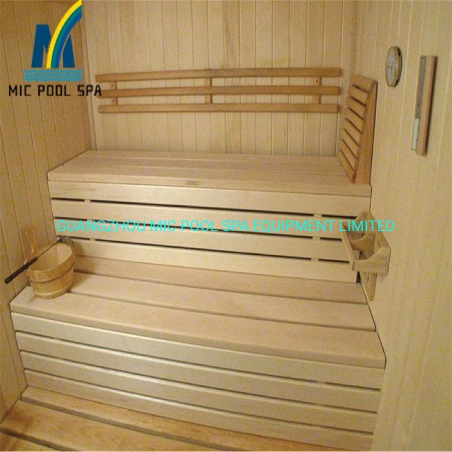 Sauna sec infrarouge avec porte en verre pour sauna