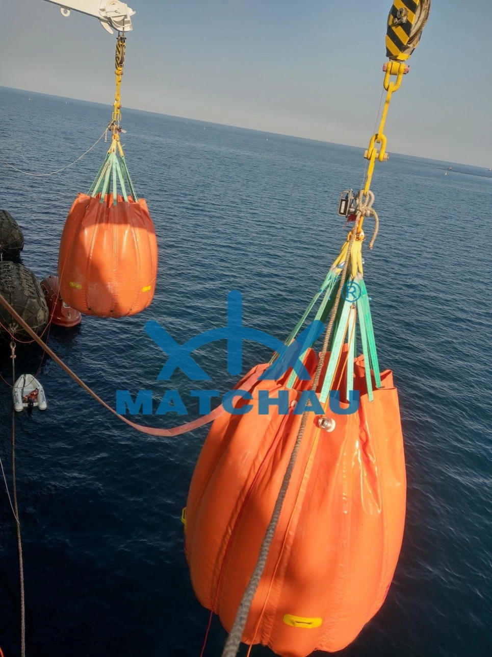 Marine Proof Lifeting Test Gewichtbeutel Crane Davit Lasttest Wasserbeutel