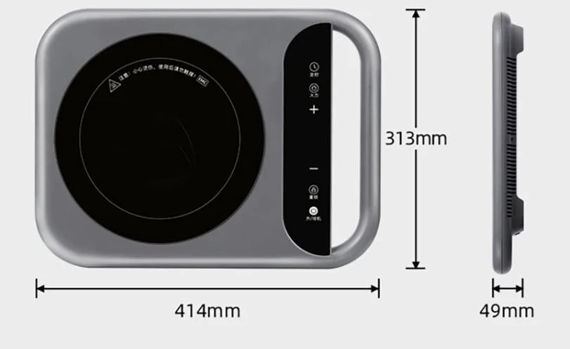 Diseño de Moda Slim placa de inducción/ cocina eléctrica aparato/equipo de cocina 2000W con CB CE ALP-DC22H-1