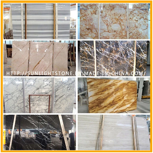 China Cheap White/Green/Black/Yellow Mosaic /Waterjet Travertine / Marbles for Floor Tile Slab