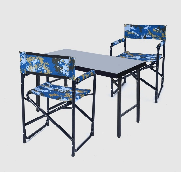 Militry Style Klapptisch und Stuhl Training Tisch Iron Table