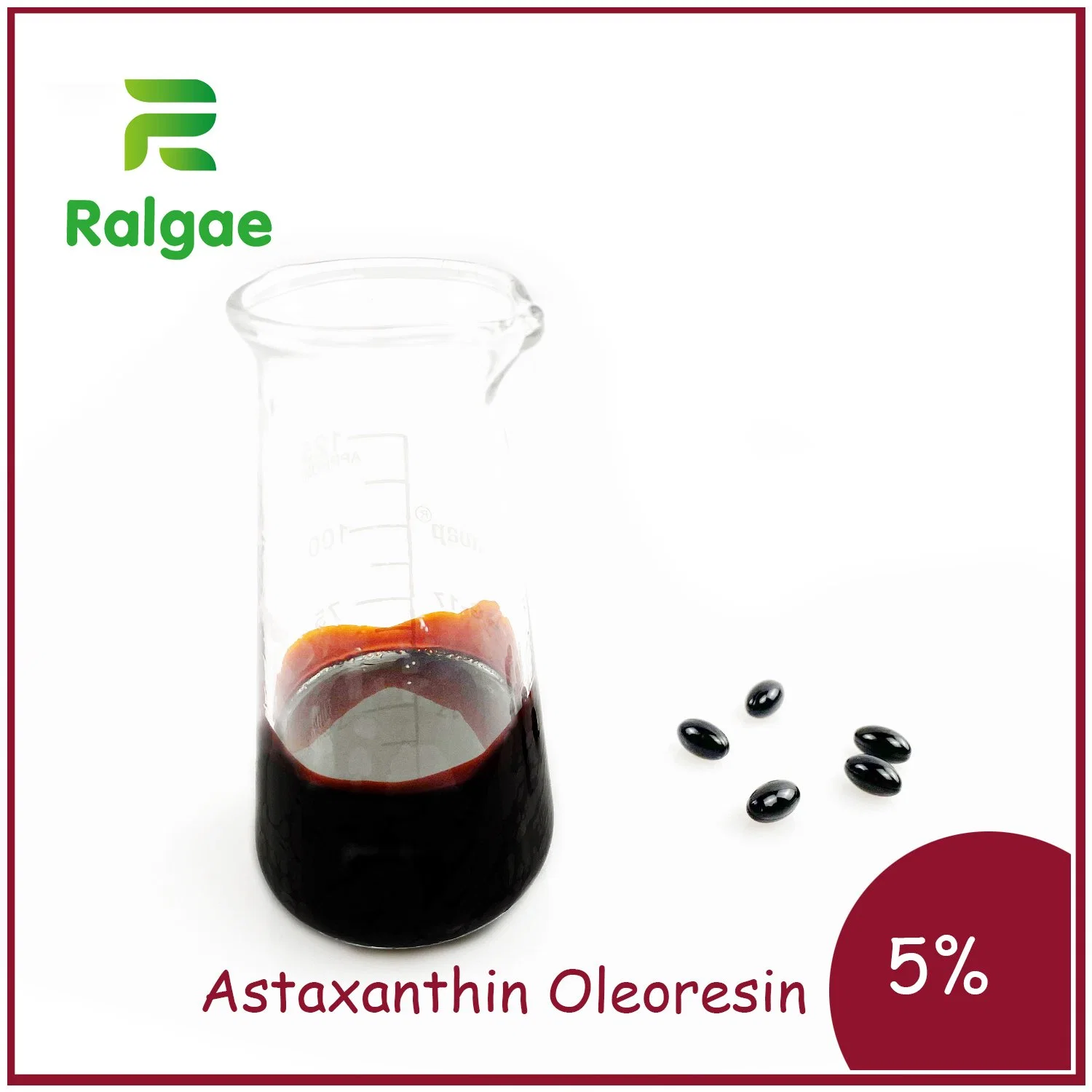 ISO Certificated Factory Supply Natural Microalgae Astaxanthin Oleoresin Foods Grade