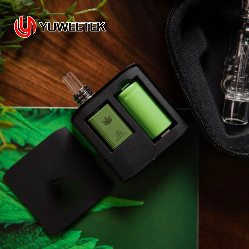 Trio III Billet Box Wax Cigarette Électronique en Gros Pipe Wax Crack Vaporisateur d'Herbes Sèches Réutilisable Compatible avec le Mod Box Vape Dispositif Système Pod.