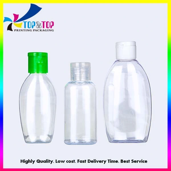 30ml 100ml 150ml 200ml Cosmo Shape Round Clear Pet Plastic Spray Disinfectant Bottle