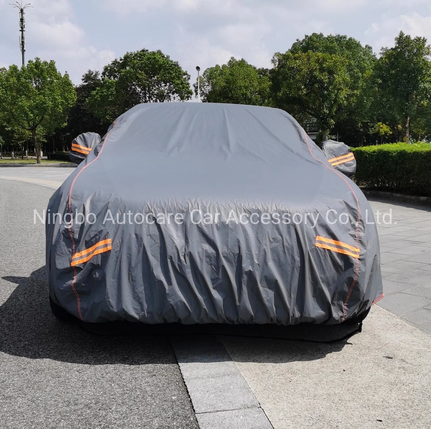 Newest Design PEVA and PP Cotton Car Cover with Reflectors