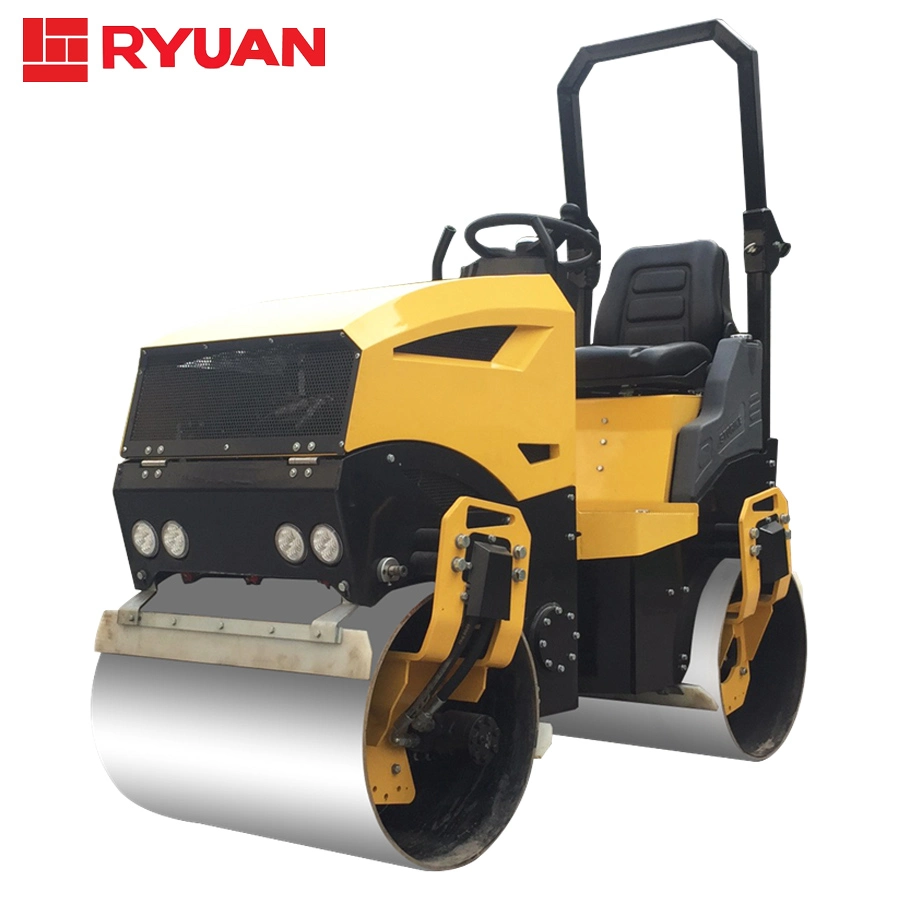 Vibratory Double Drum Road Roller Vibratory Ride on 1.5t