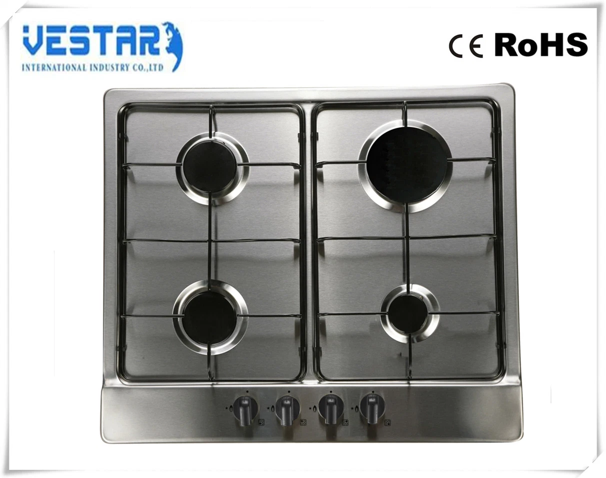 Kitchen Appliance Stainless Steel 4 Burner Gas Hob