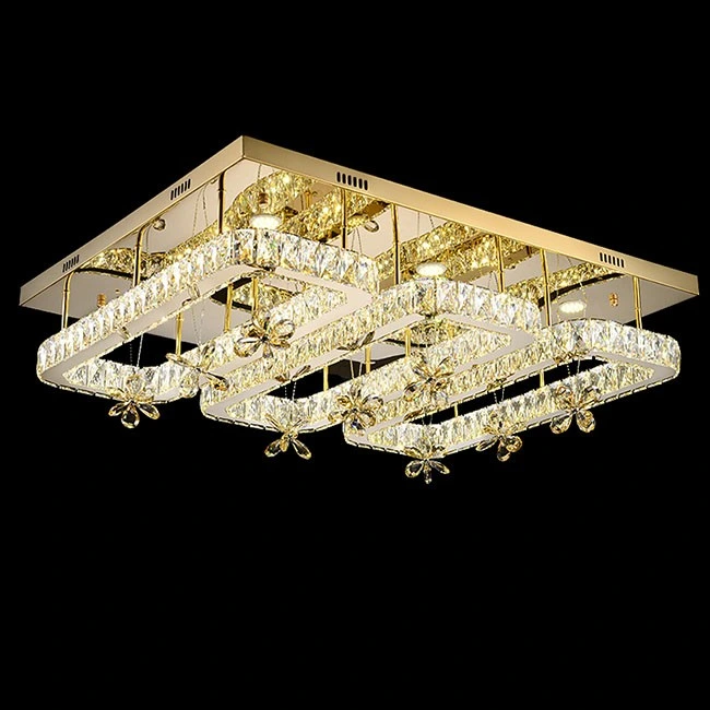 Pendentif cristal lustre clair Chine intérieur moderne luxe Big Custom Lustres LED en cristal pour le bâtiment Made Project Lighting Hall