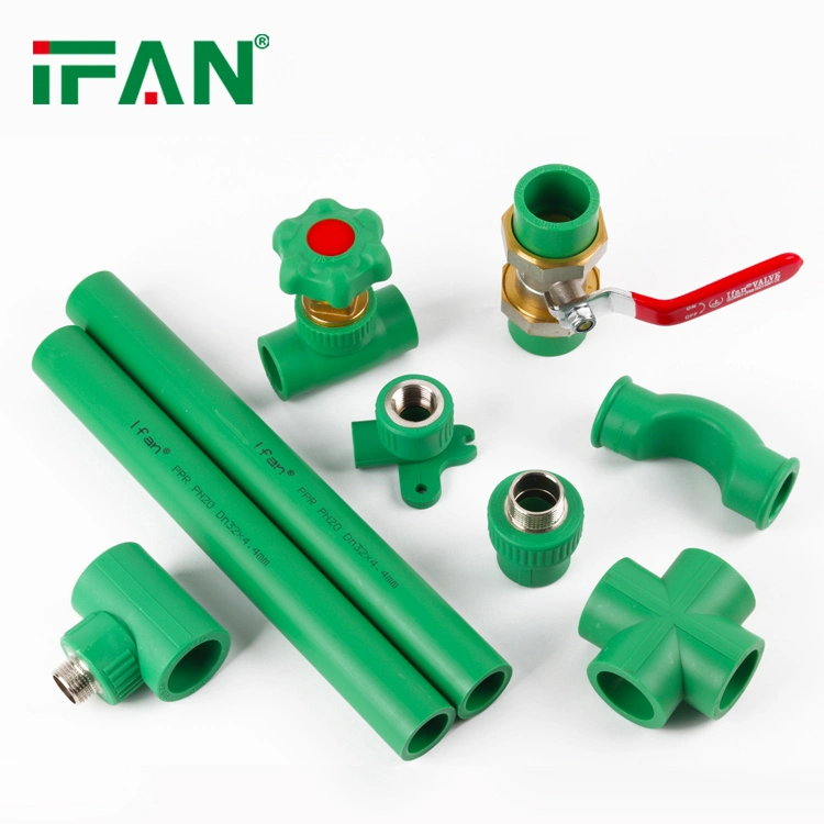 Ifan PP-R Materials High Pressure Technology Pipe Fitting 20-110mm PPR Fitting