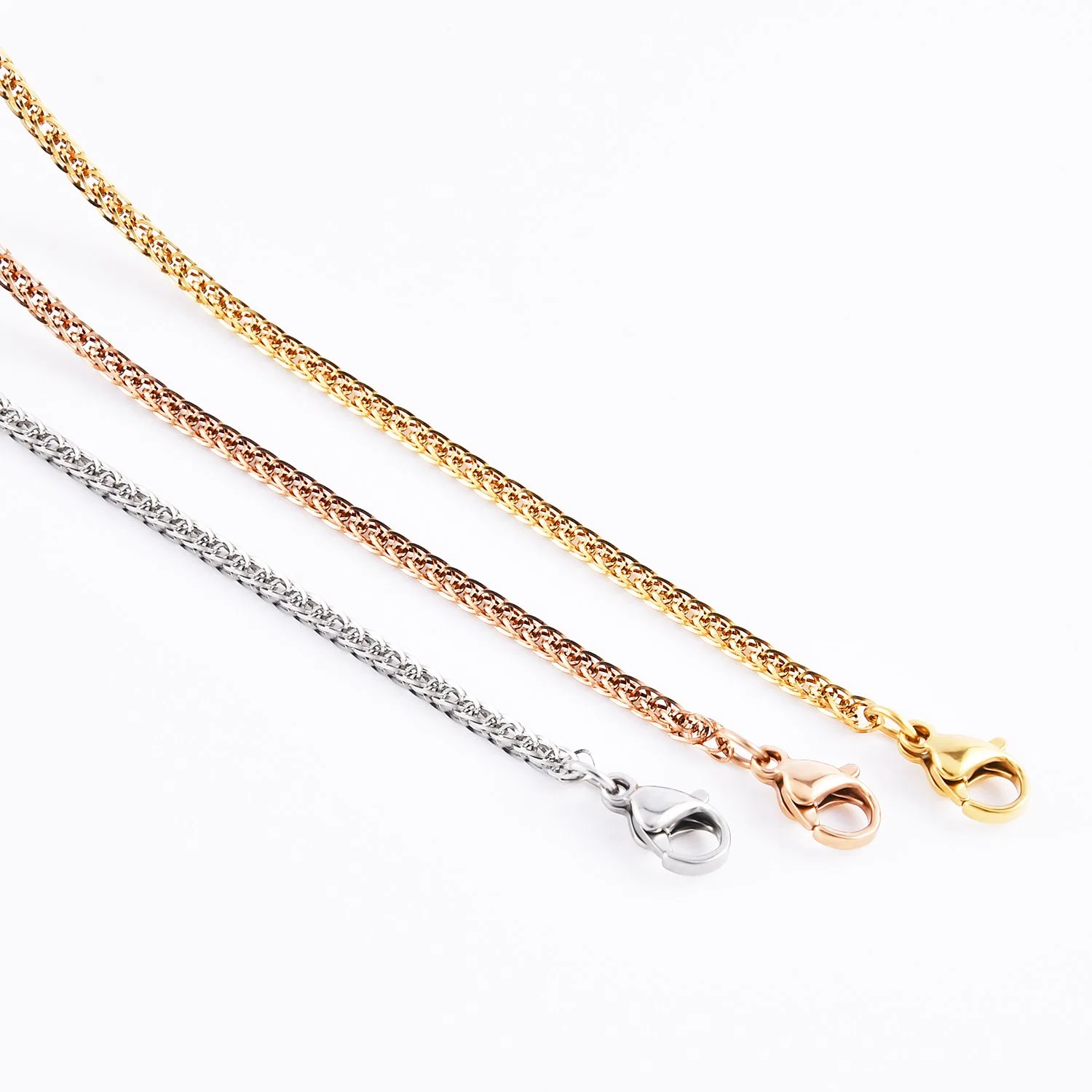 Gold/ Rose Gold/Silver Colors Classical Chopin Necklace Use 316L Non Tarnish, Non Rust Stainless Steel Jewelry for Men