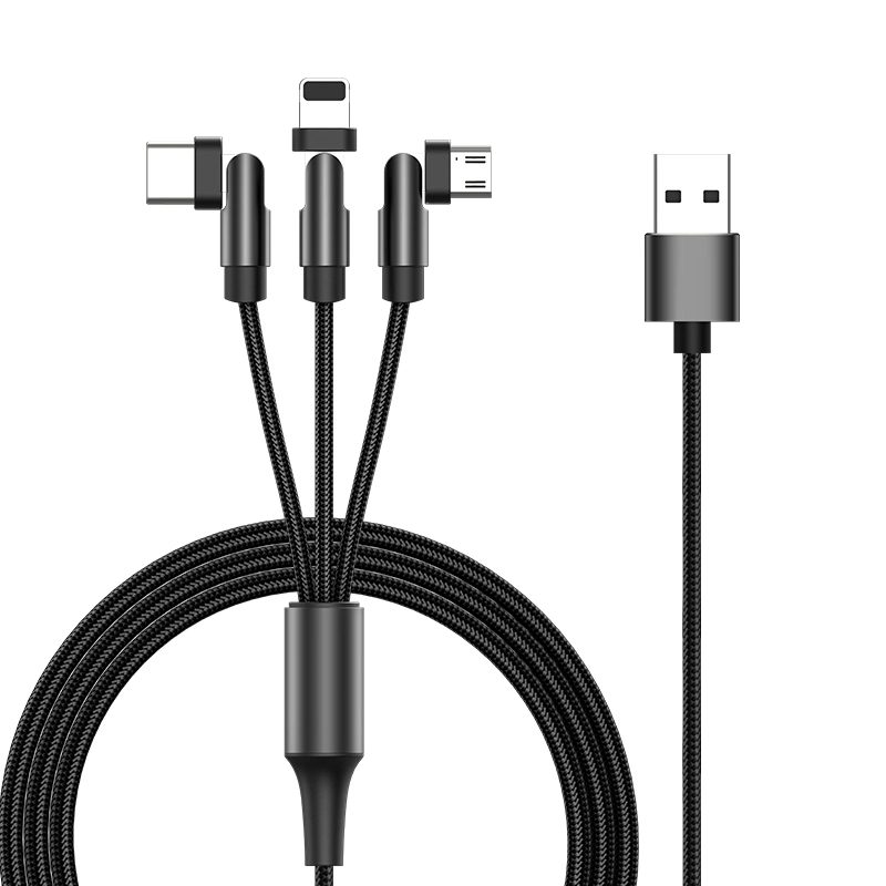 Fabrik Großhandel/Lieferant Handy-Zubehör 3 in 1 Telefon-Ladegerät USB-Kabel zu Lightning-Ladekabel, Netzteildaten Getriebe
