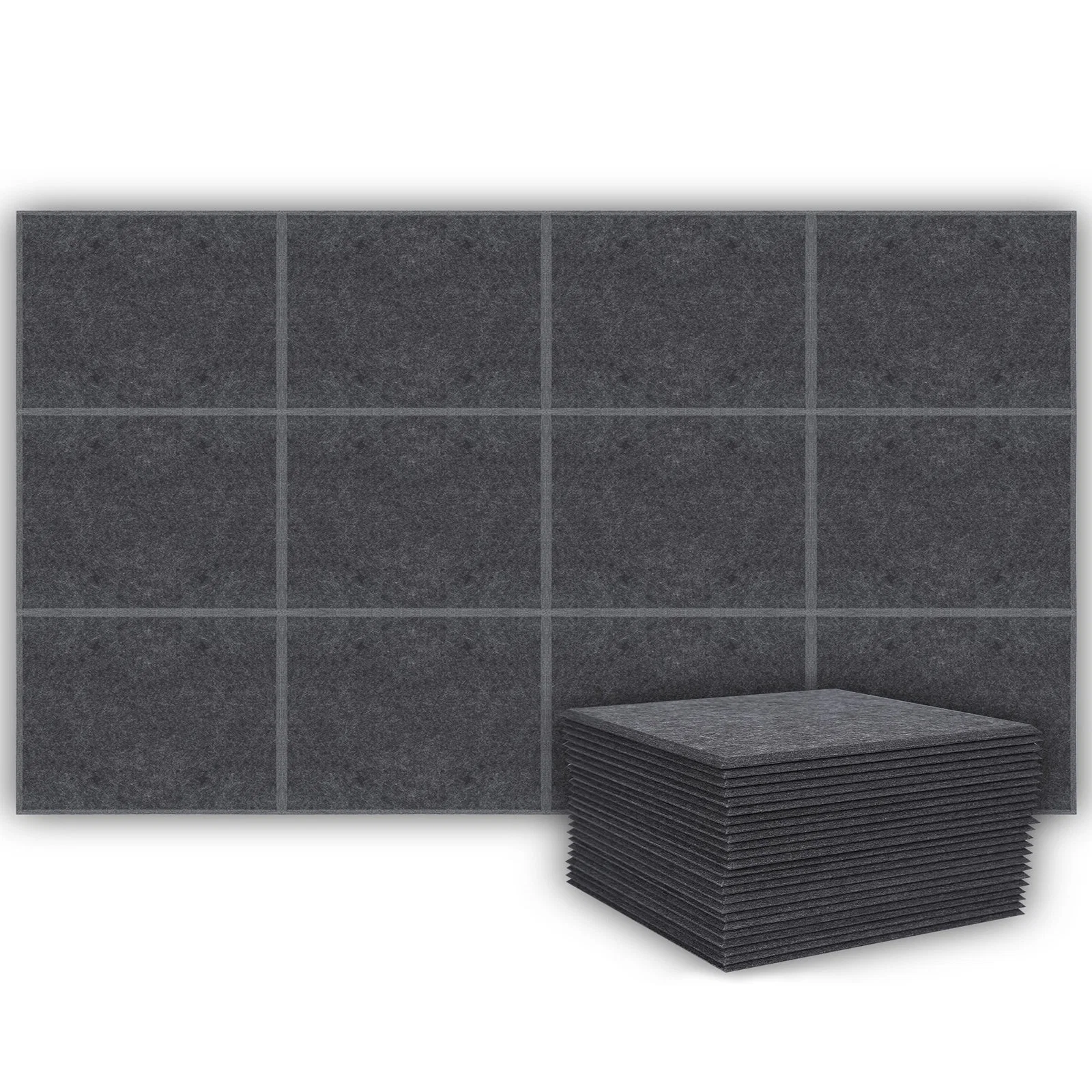 Bubos Rectangle Fireproof Sound Absorb Acoustic Polyester Light Weight Acoustic Panel