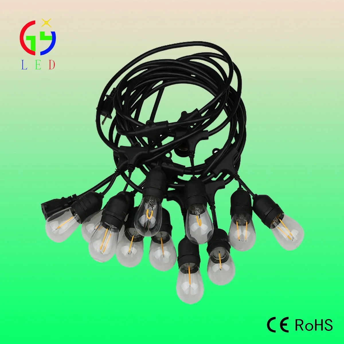 LED S14 PC or Glass Bulbs String Lights Wedding and Party Lighting