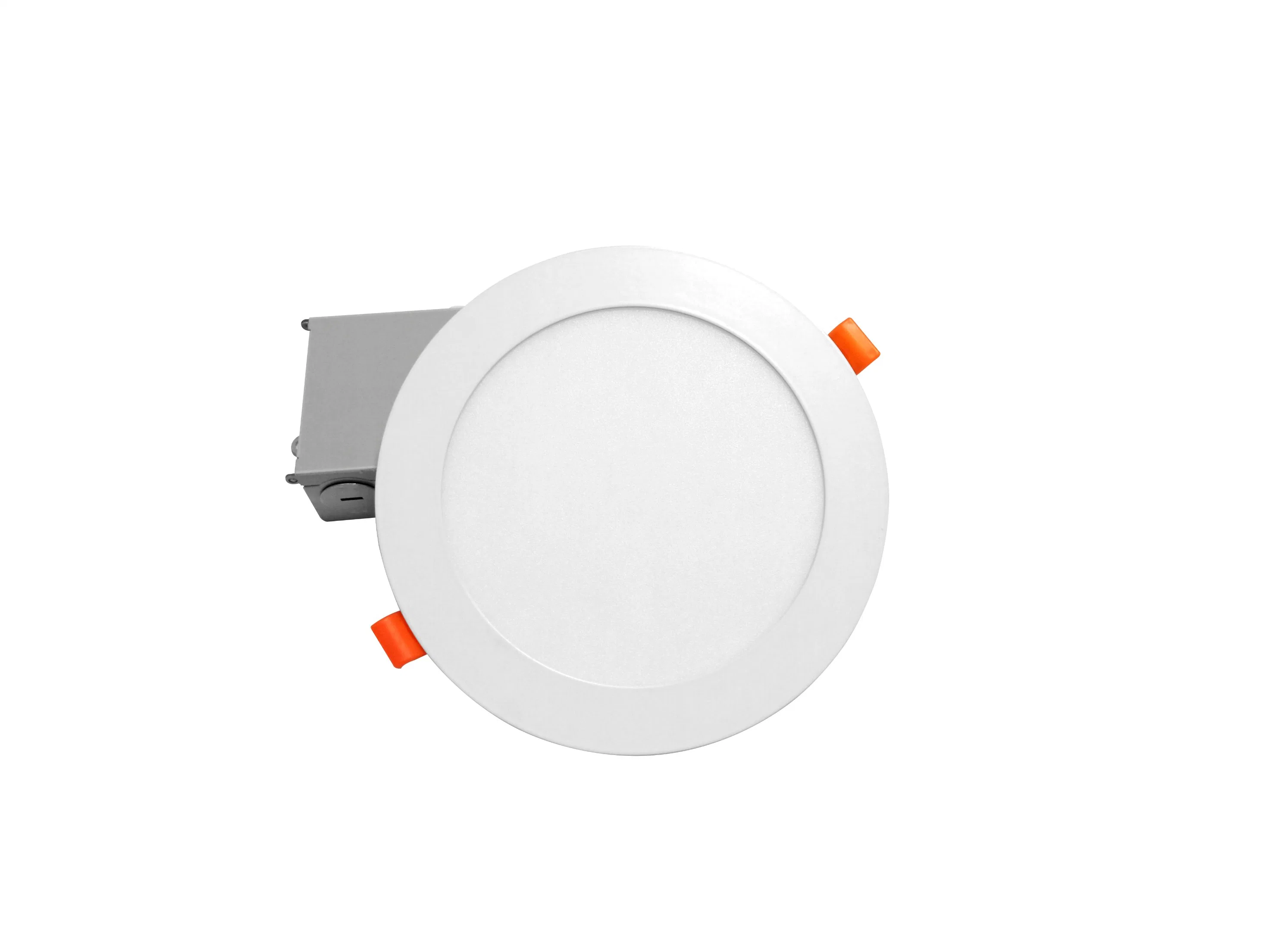 Lámpara descendente CCT 4" 9W LED ultra delgada atenuable y intercambiable Lámpara de techo empotrada de panel delgado para Norteamérica Mercado