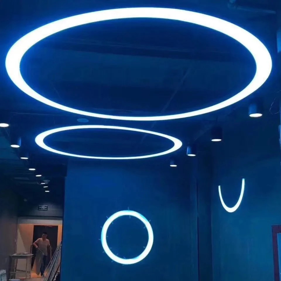 RGB LED Kronleuchter verknüpfbare Fixture Ring Pendelleuchte