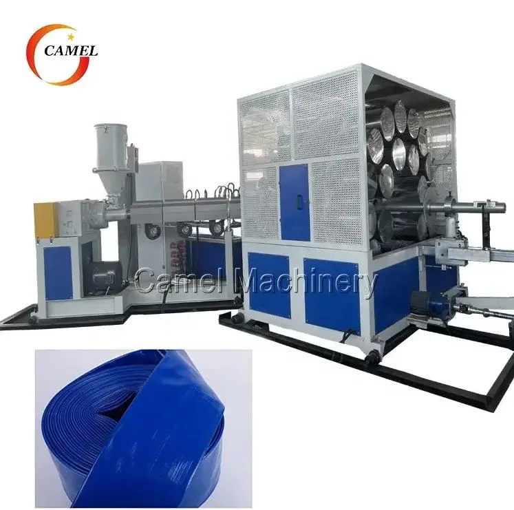 PVC Agricultural Irrigation Water Pump Lay-Flat Soft Duct Hose Extruder Machine