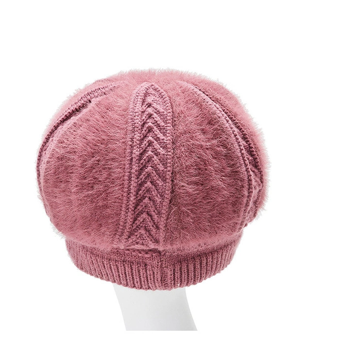 Women Fashion Lady Colorful Custom Design Winter Knitted Hats Warm Cap