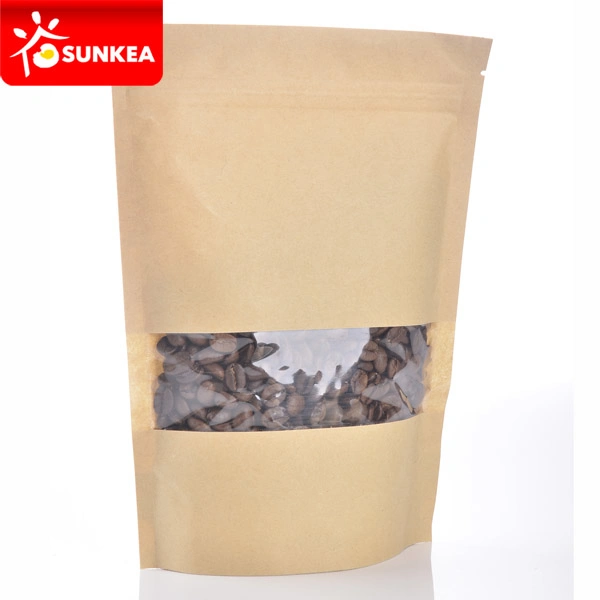 Wholeale Disposable Take Away Food Grade Dry Fruit Nuts Food Packaging Pouch Bag with Zipper