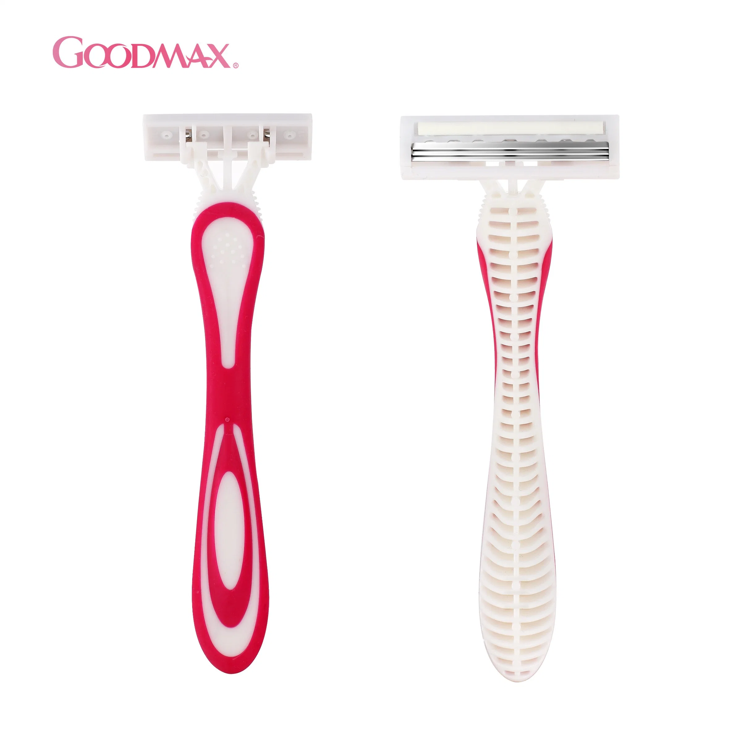 Super Tripple Blade Disposable Shaving Razor with Lubriicant Strip for Lady (SL-3103TL)