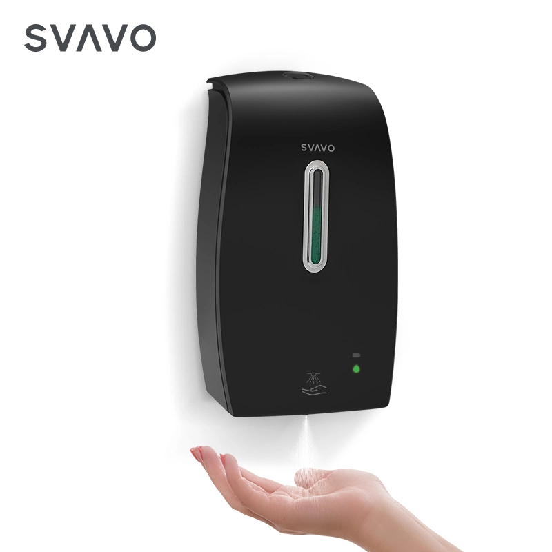 Svavo Hot Selling Wall Mounted Touch Free Alcohol Spray Hand Sanitizer Liquid Soap Dispenser