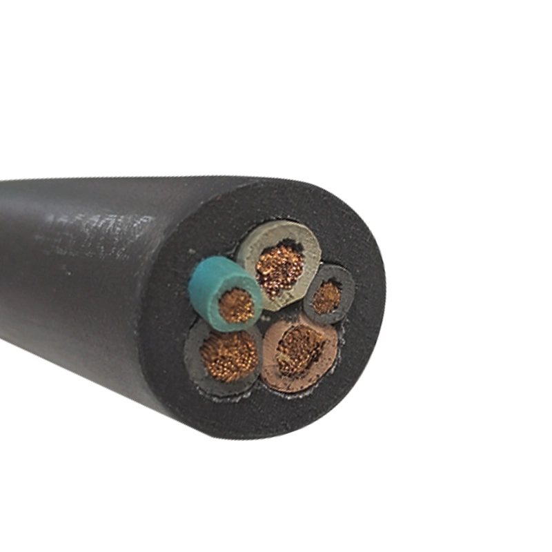 Cable eléctrico conductor Cu/XLPE Cables Aislados con PVC Revestimiento de goma flexible Cable eléctrico de potencia