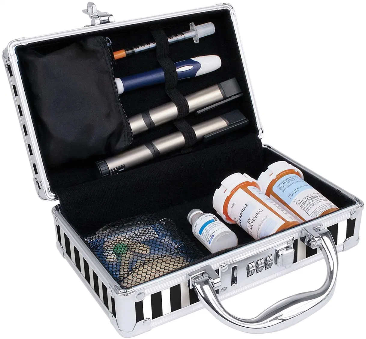 Lockable First Aid Medical Combination Lock Medicine Case