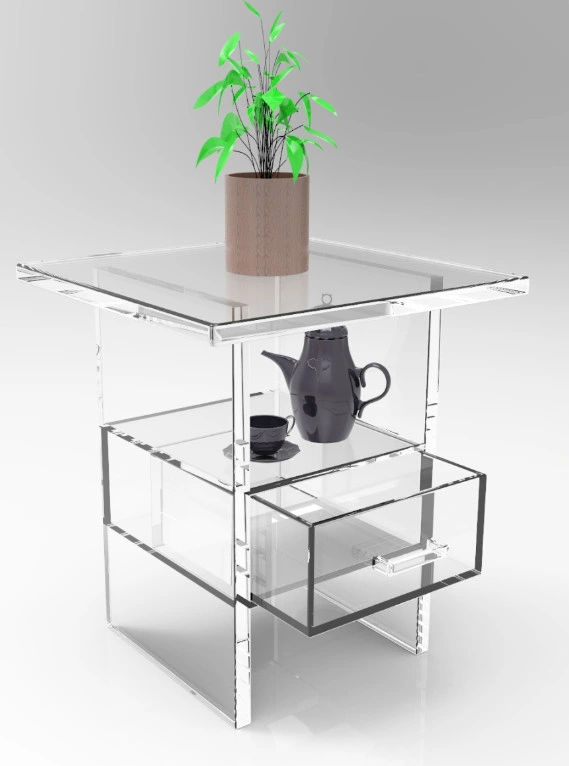 New Design Chinese Style Acrylic Coffee Tea Desk Furniture