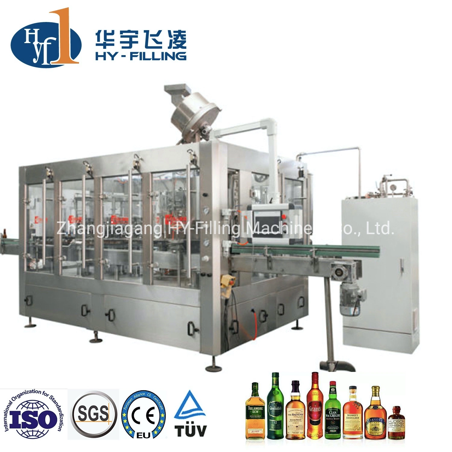 Automatic 330ml 500ml 1500ml Glass Bottle Liquid Beverage Alcohol Wine Filling Packing Plant Sparkling Pure Drinking Mineral Water Making Bottling Machine