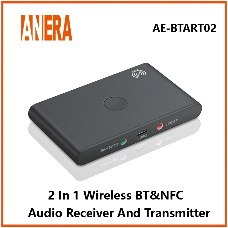 Anera NFC V5.1 Wireless Bluetooth Audio 2 in 1 Receiver/Transmitter Car Music Audio Bt Adapter for Car TV Earphone