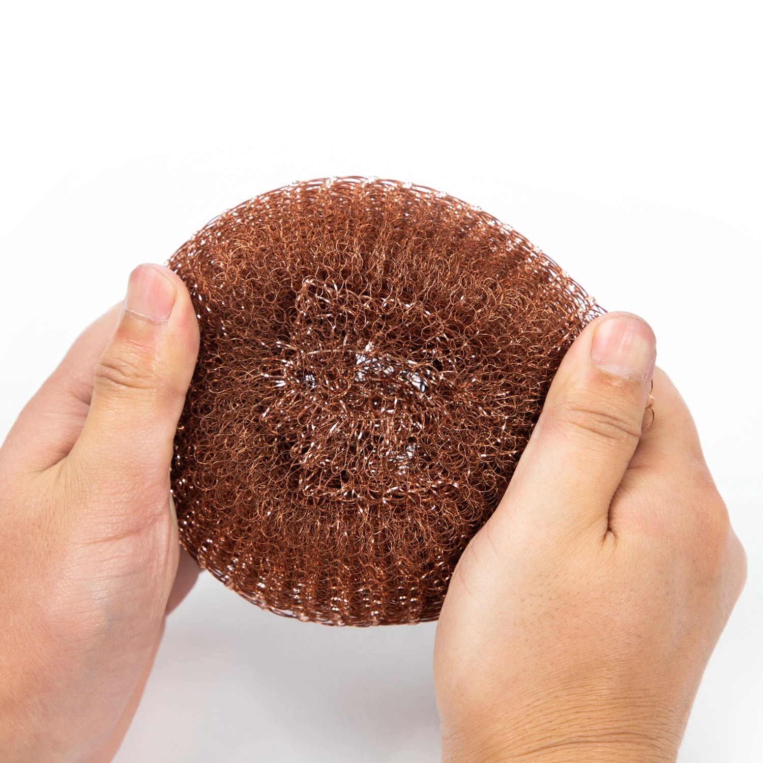 Copper Plated Stainless Steel Wire Pot Scourer Cleaning Ball